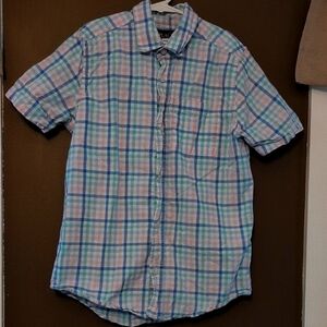 Place Blue and Pink Casual Button Down Shirt